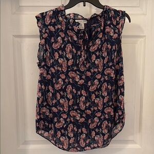 Rachel Zoe Pink Sleeveless Ruffled Blouse